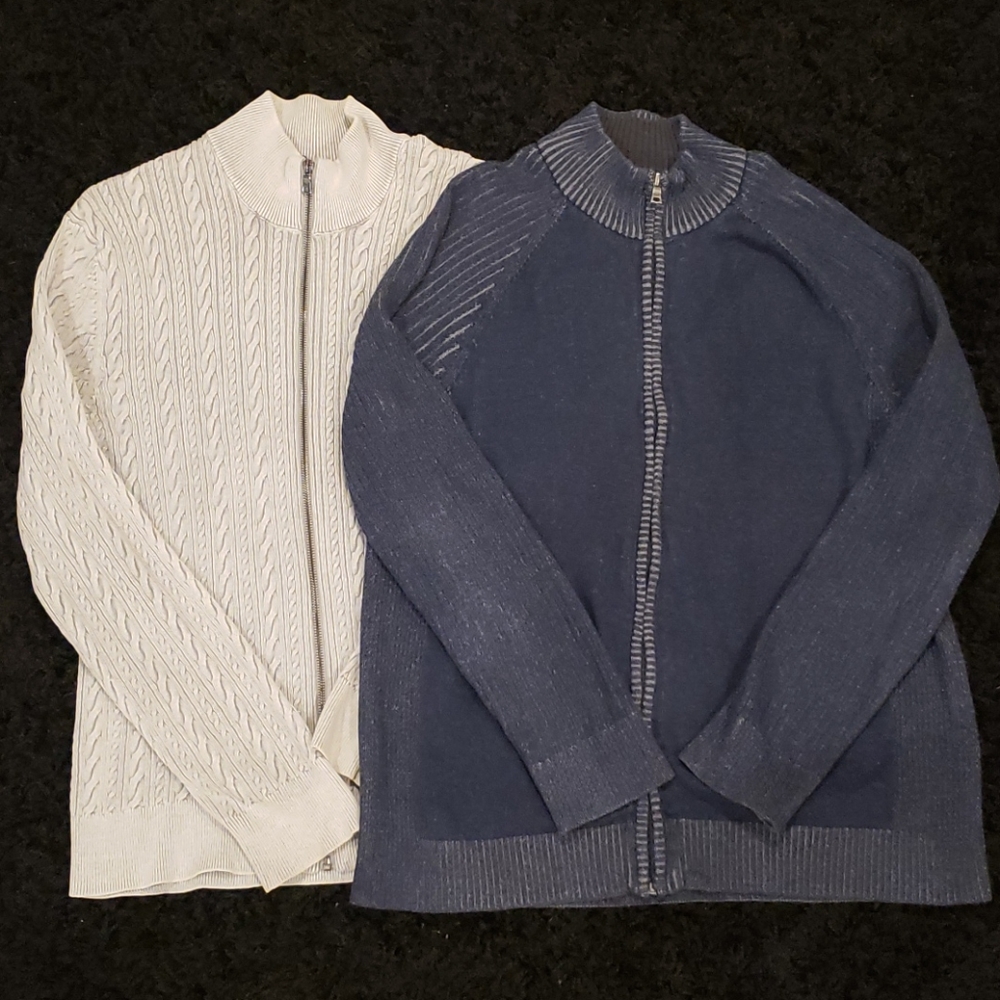 Men's Inc. Full Zip Sweaters(2)- L